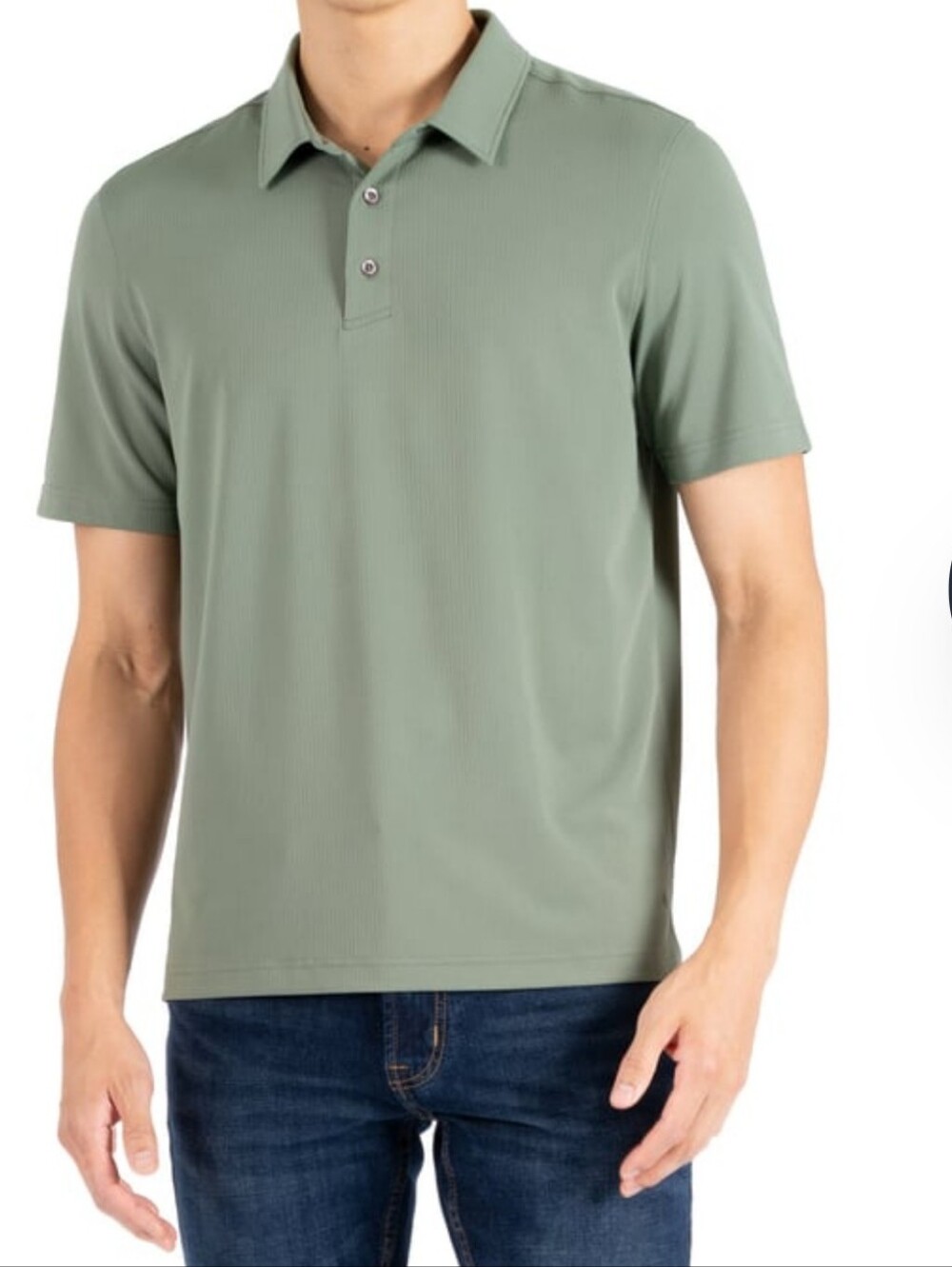Men's Classic Light Green Polo Shirt - Gerry's - S